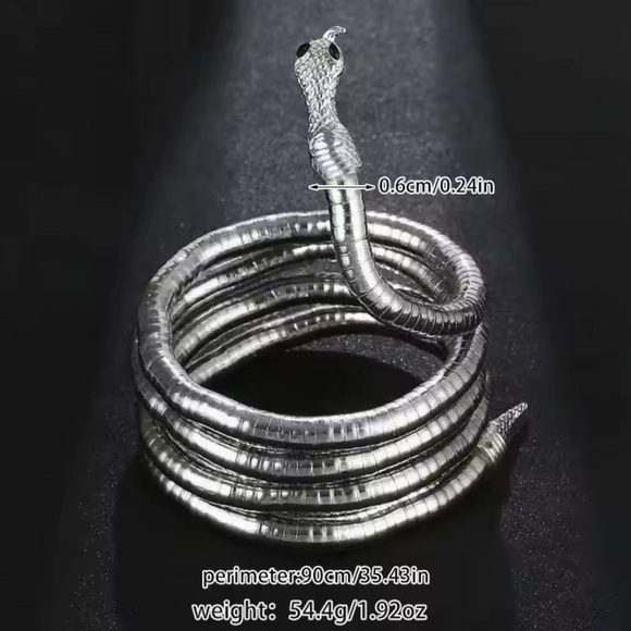 Serpenti silver Magic Snake Cool Bendy Multilayer Necklace - Picture 7 of 15